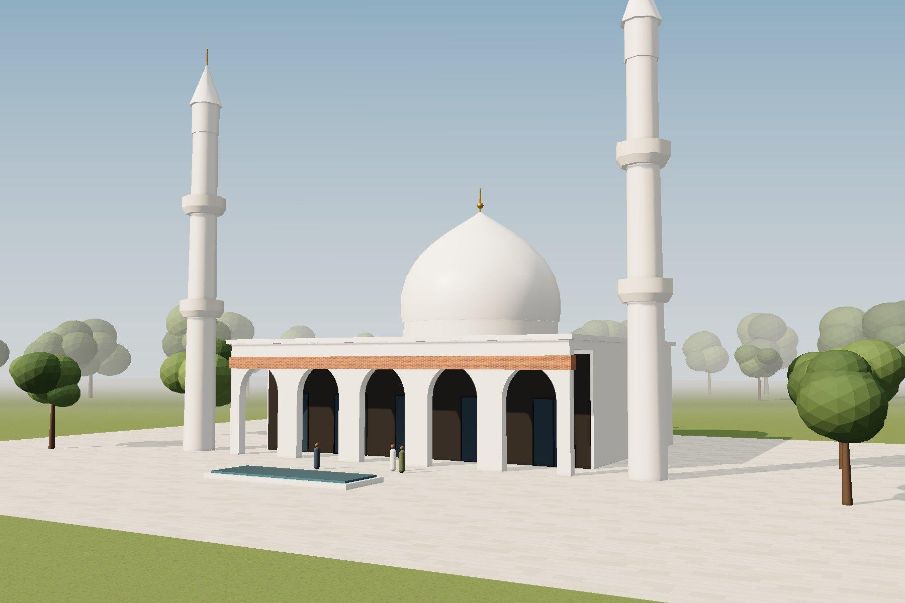 3D concept view — Community Mosque